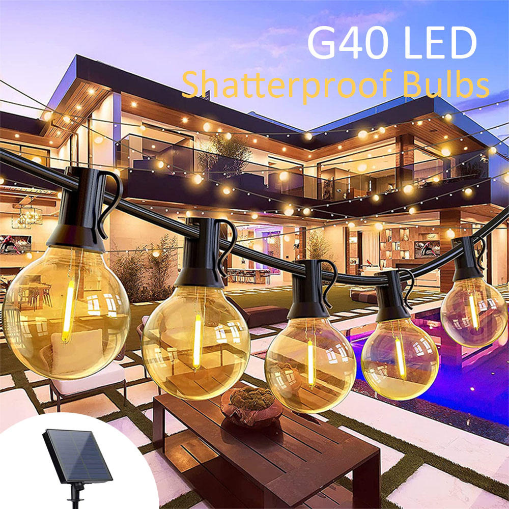 Outdoor Power For Christmas Lights - Outdoor 40LED G40 Bulbs Wedding Camping