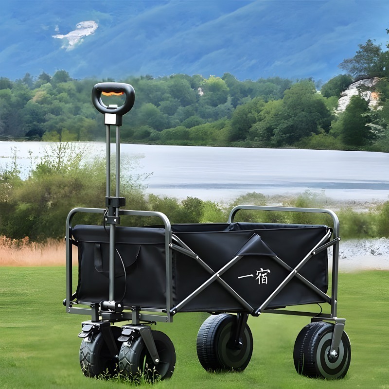 Outdoor Power Wheels - Electric Folding Camping Trolley Powered Collapsible