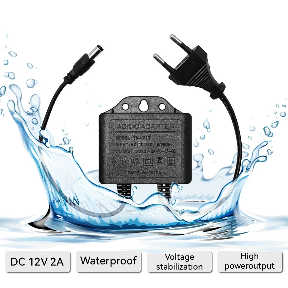 Power Adapter  DC12V 2A Waterp - đánh giá và giá Outdoor Power Adapter