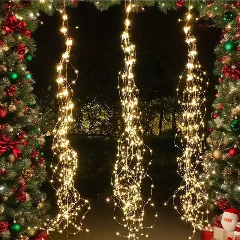 3M600LED Solar Powered Willow  - đánh giá và giá Outdoor Power For Christmas Lights