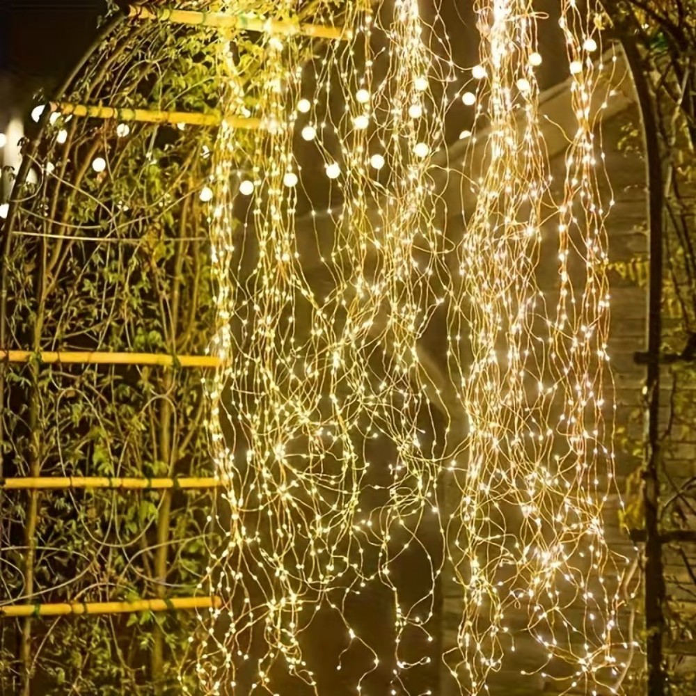 3M600LED Solar Powered Willow  - đánh giá và giá Outdoor Power For Christmas Lights