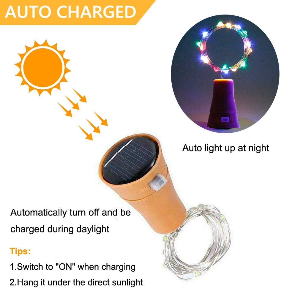 Solar Wine Bottle Led String F - đánh giá và giá Outdoor Power For Christmas Lights