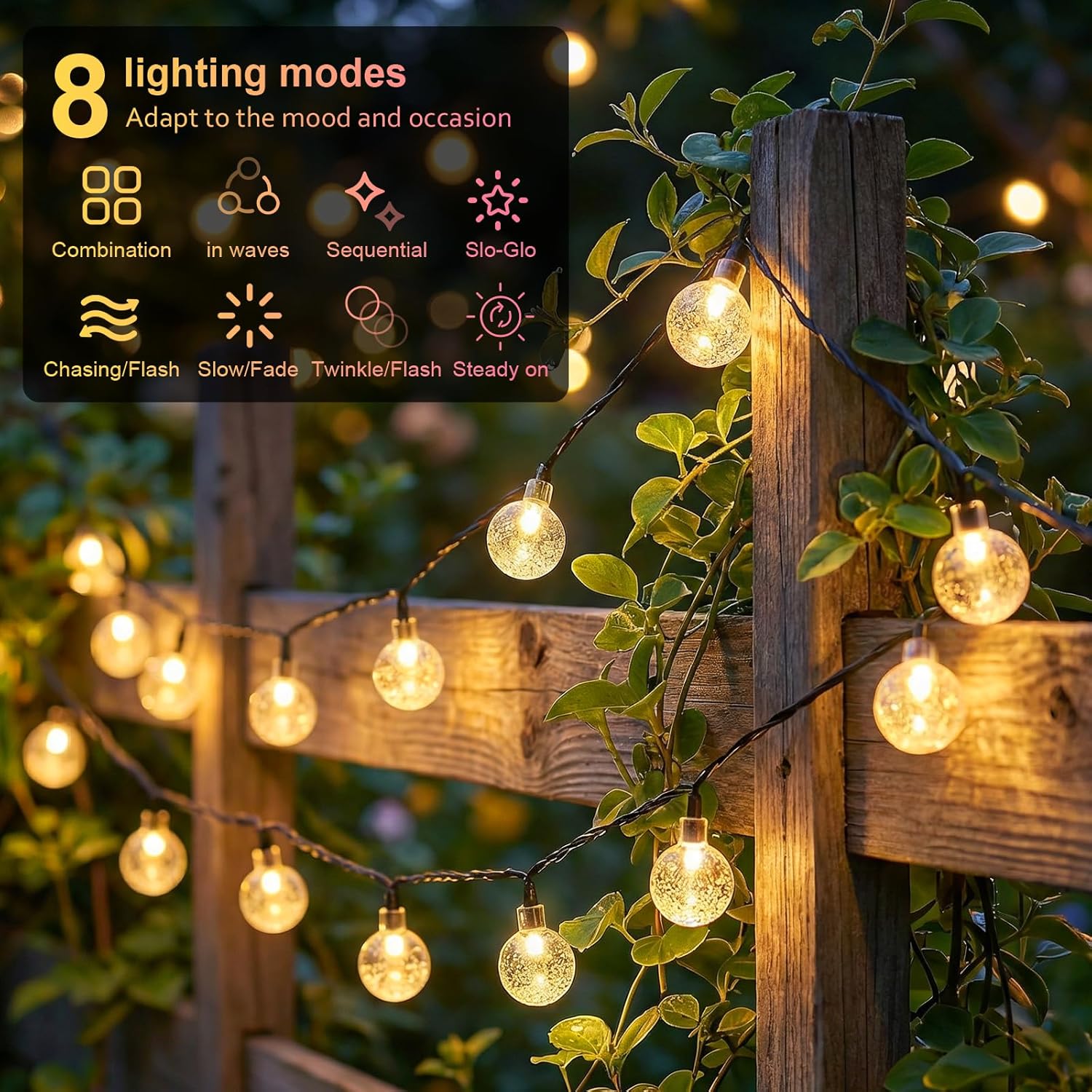 Solar String Lights Outdoor LE - đánh giá và giá Outdoor Power For Christmas Lights