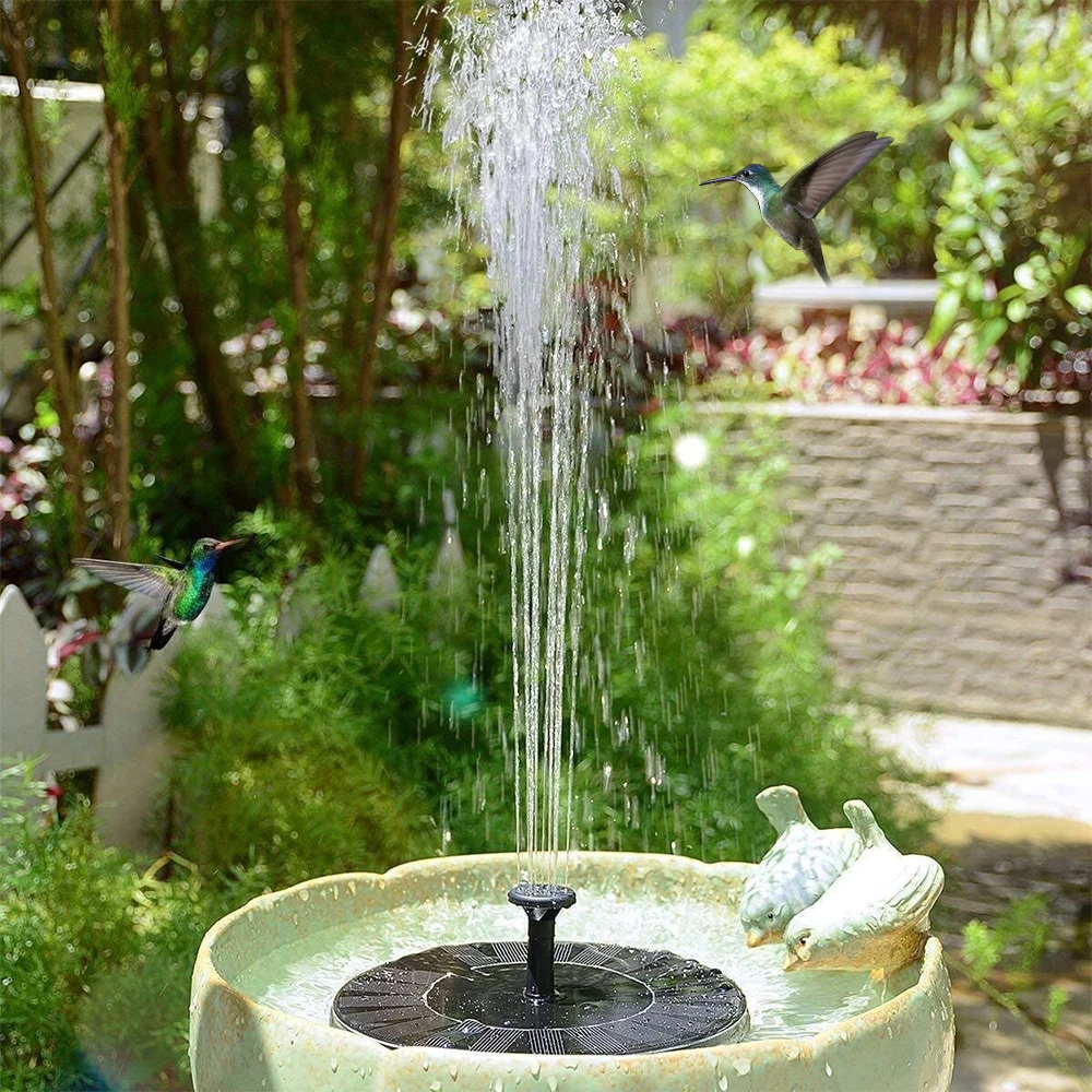 Mini Solar Water Fountain Pool - đánh giá và giá Outdoor Power Source