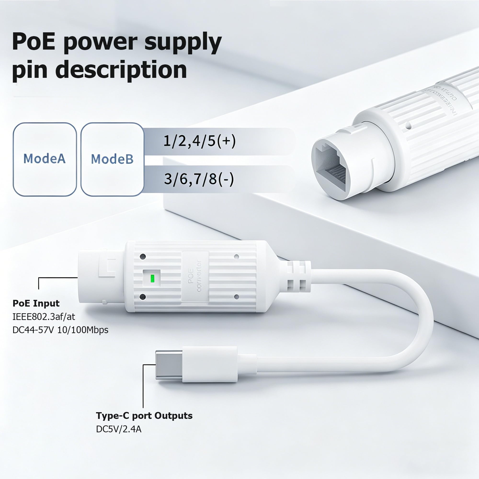 POE to USB-C Power Converter R - đánh giá và giá Outdoor Usb Power Adapter