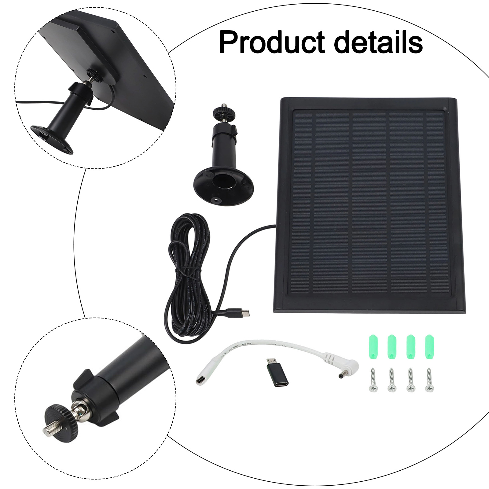 For Ring Devices Solar Charger - đánh giá và giá Outdoor Usb Power Adapter