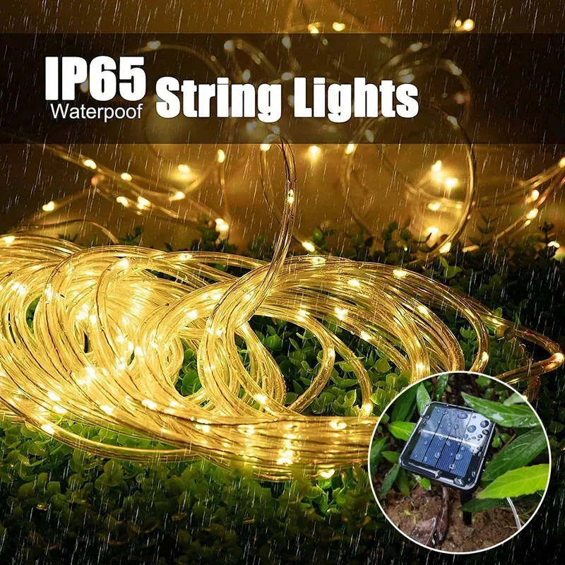 LED Solar Strip Rope Tube Fair - đánh giá và giá Outdoor Power For Christmas Lights