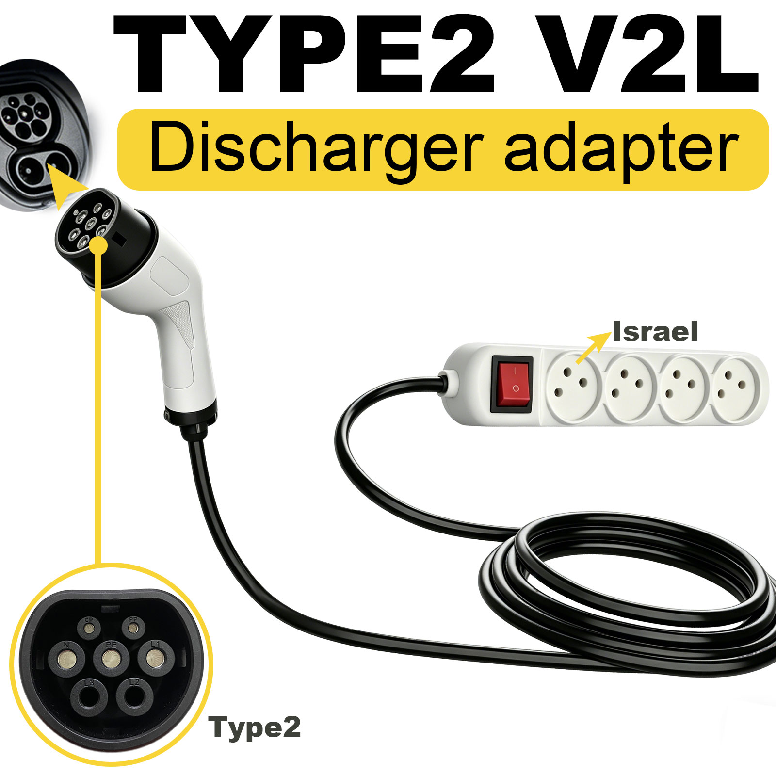 Type2 V2L Discharge Adapter Is - đánh giá và giá Outdoor Power Adapter