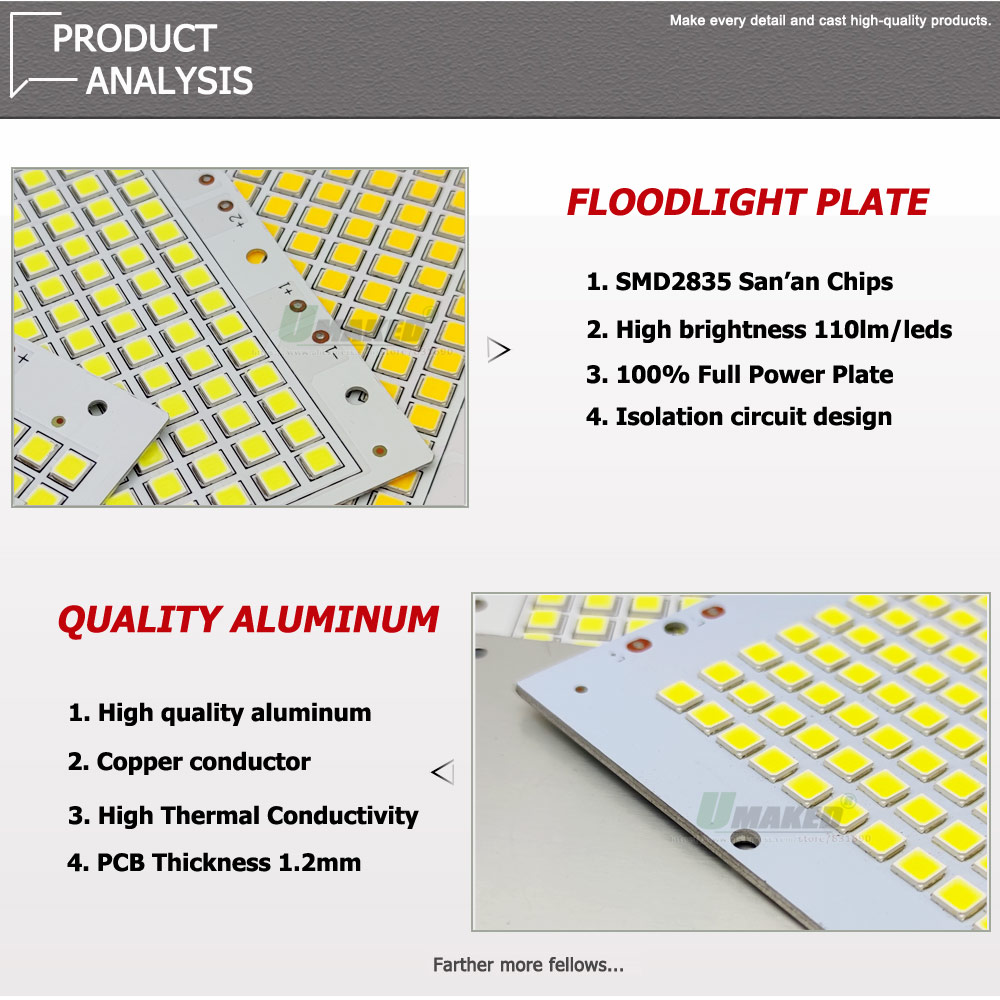5PC LED PCB SMD5054 Đèn Pha Tấ - đánh giá và giá Outdoor Power Source
