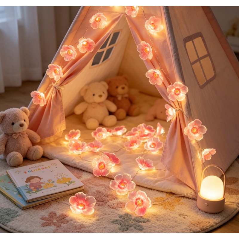 Pink Cherry Blossom LED Fairy  - đánh giá và giá Outdoor Power For Christmas Lights