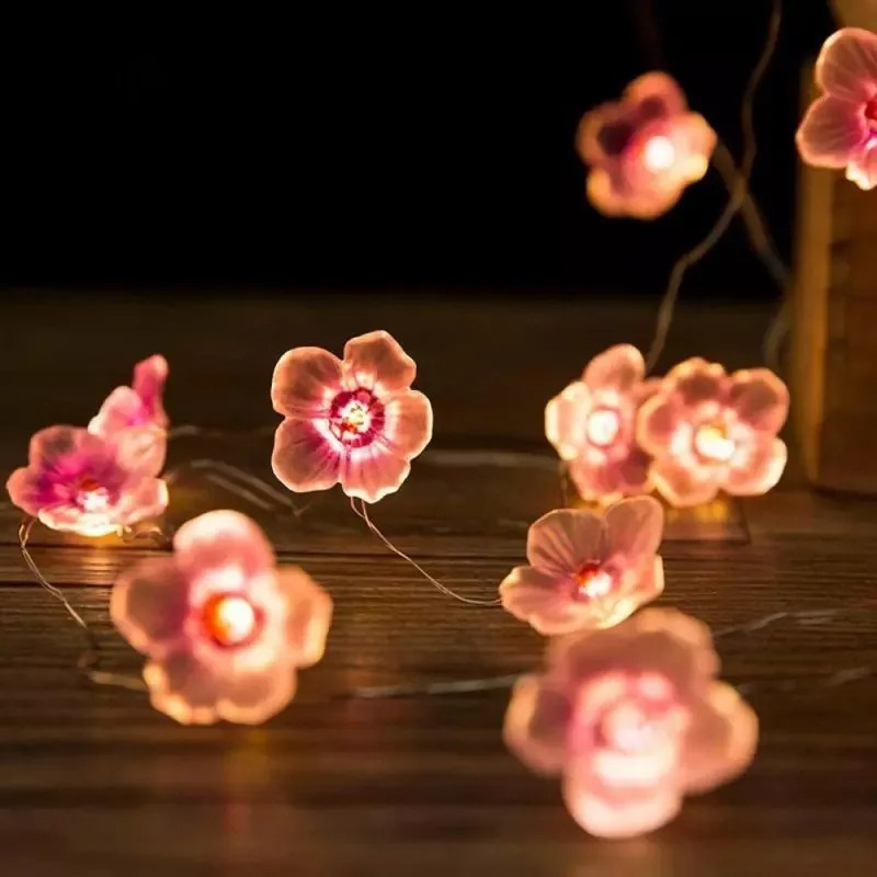Pink Cherry Blossom LED Fairy  - đánh giá và giá Outdoor Power For Christmas Lights