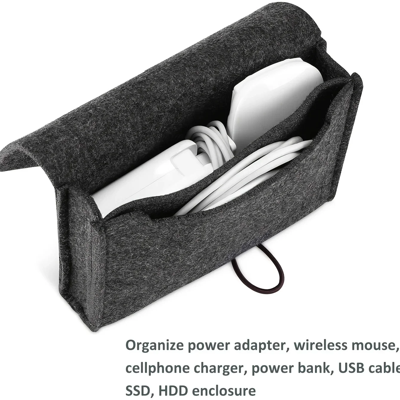 Portable Felt Cable Organizer  - đánh giá và giá Outdoor Usb Power Adapter