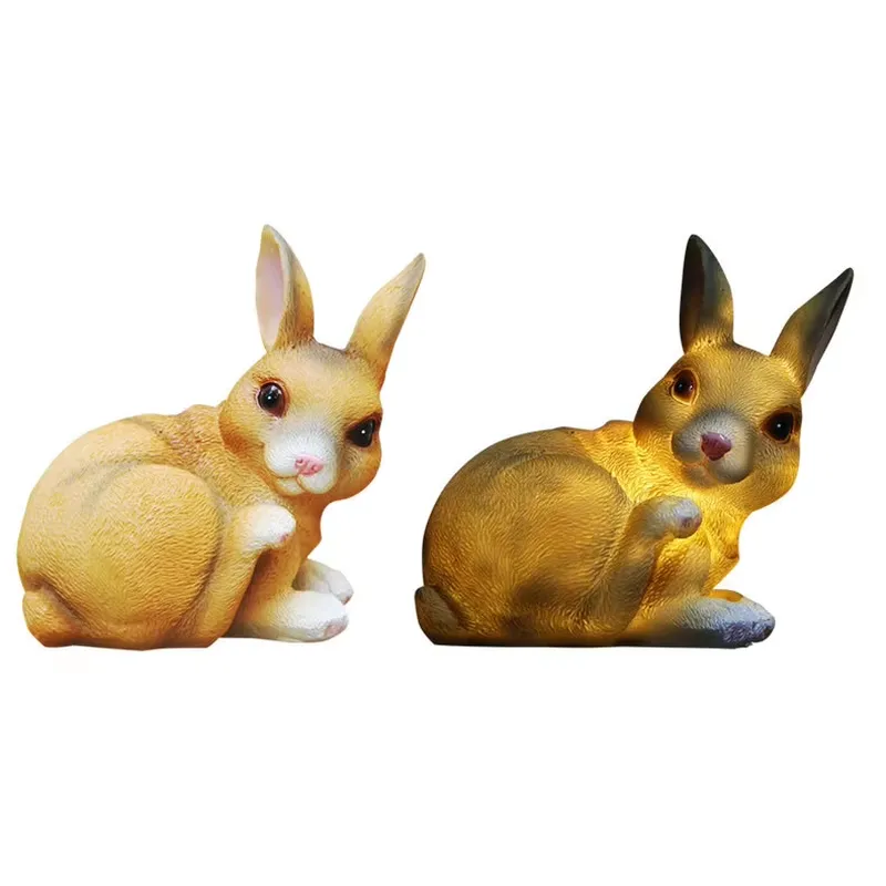 Solar Powered Resin Rabbit Gar - đánh giá và giá Outdoor Power Stake
