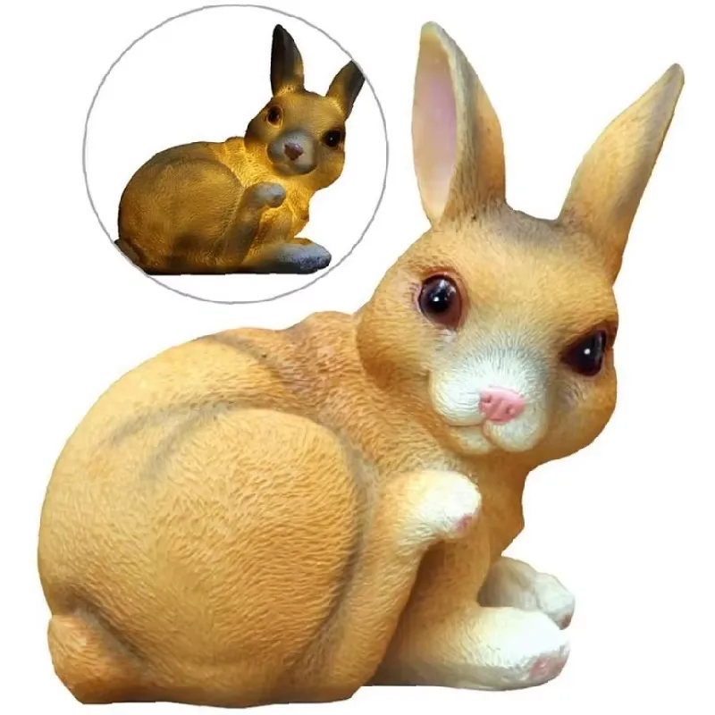 Solar Powered Resin Rabbit Gar - đánh giá và giá Outdoor Power Stake