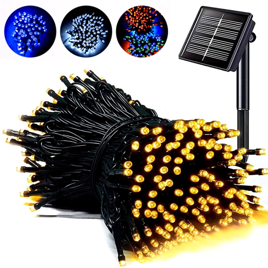 32m 22m 8 Modes LED Solar Stri - đánh giá và giá Outdoor Power For Christmas Lights