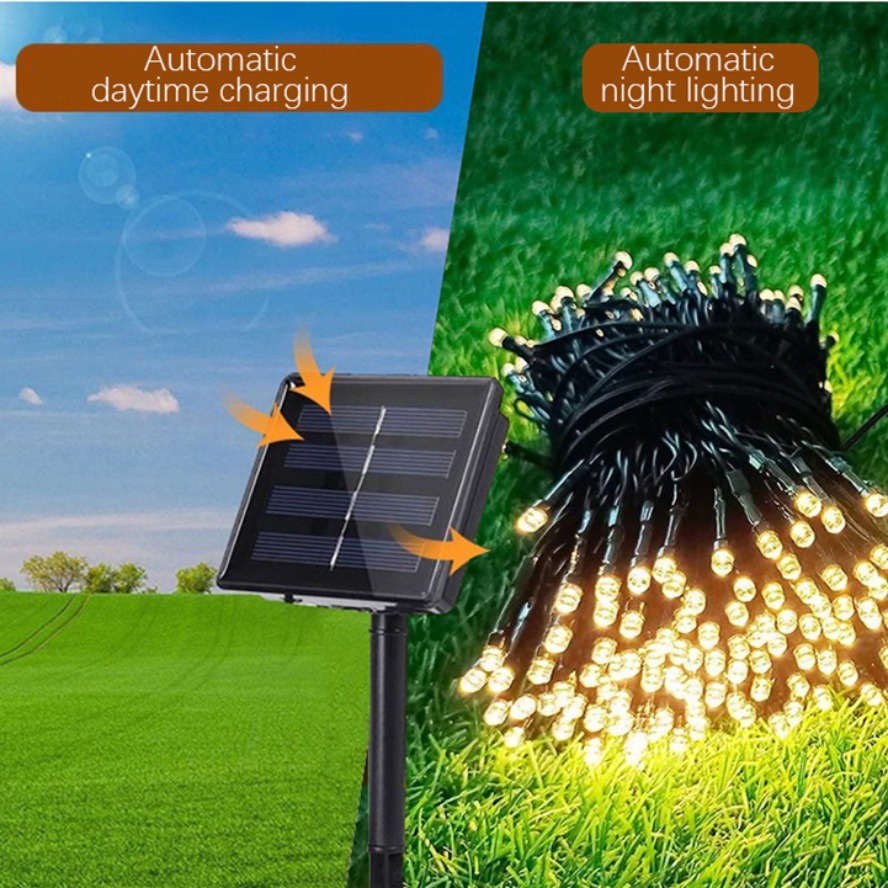 32m 22m 8 Modes LED Solar Stri - đánh giá và giá Outdoor Power For Christmas Lights