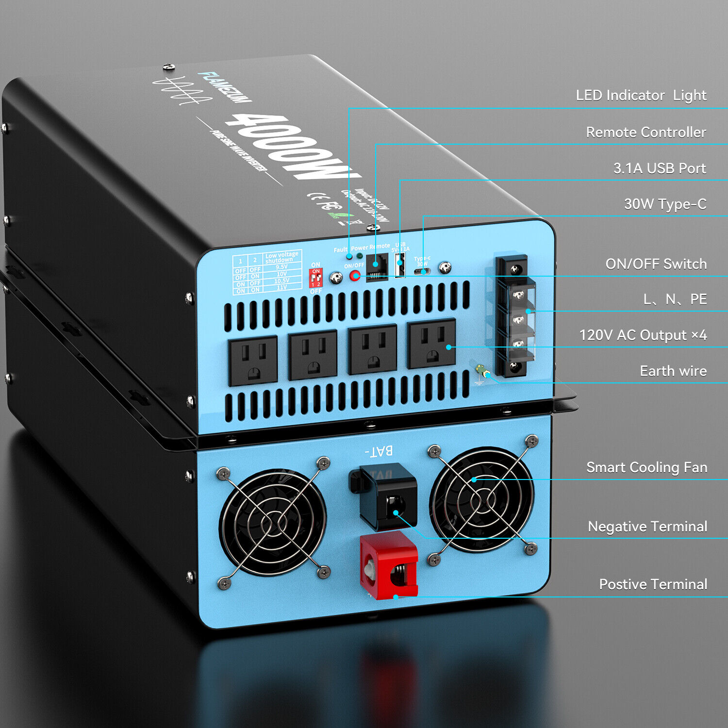 4000W Pure Sine Wave Power Inv - đánh giá và giá Outdoor Power Inverter
